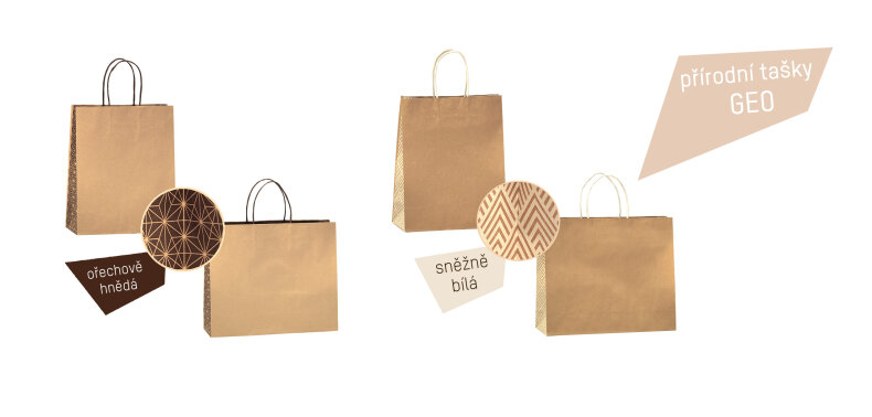 novinky tašky přírodní se vzorem